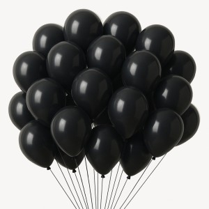 GLOBOLANDIA GLOBOS COLOR 10" x 50u NEGRO